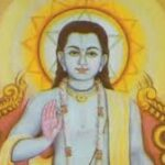 Sant Nimbarka blessing devotees with divine spiritual wisdom