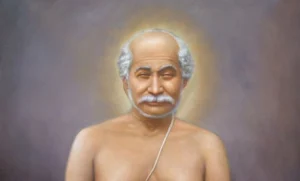 Shri Lahiri Mahasaya portrait radiating divine wisdom peace and enlightenment always