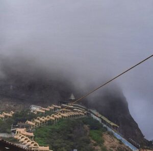 Saptashrungi Temple misty hills image