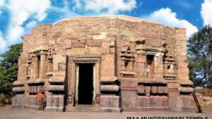 Ancient stone Hindu temple shrine image