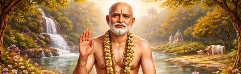 Sant Gajanan Maharaj blessing devotees with divine compassion always
