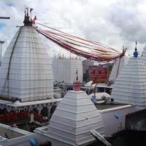 White spires of Jay Durga Shakti Peeth