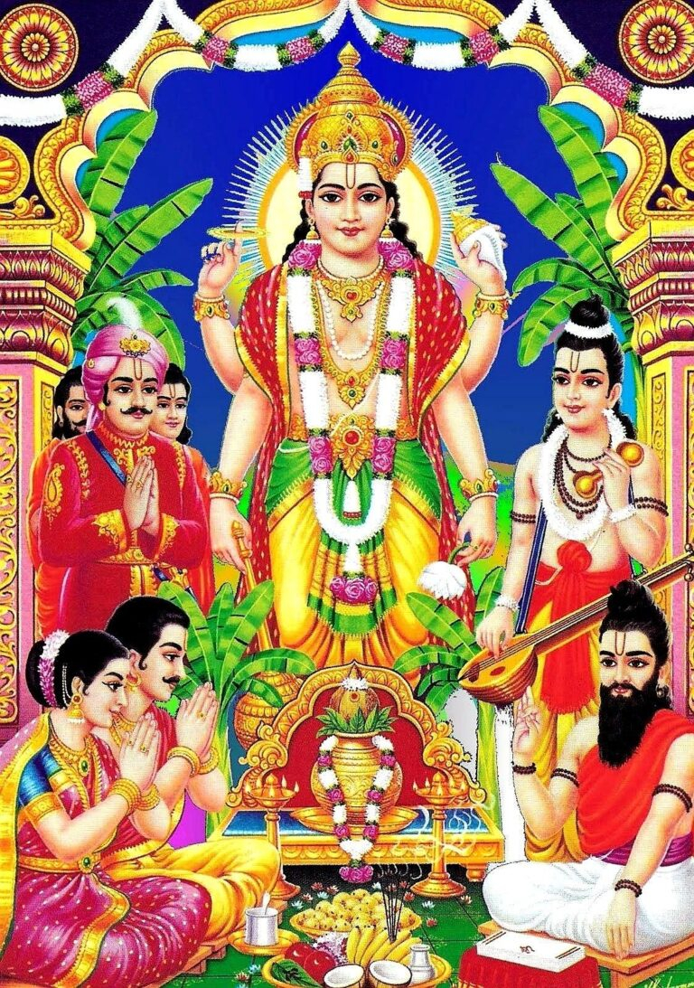 Lord Satyanarayana puja holy image.