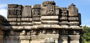Ancient temple stone carvings photo