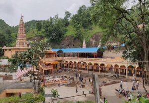 Temple in green hills picture
