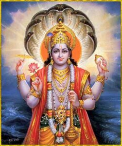 Lord Vishnu with Sheshnag image