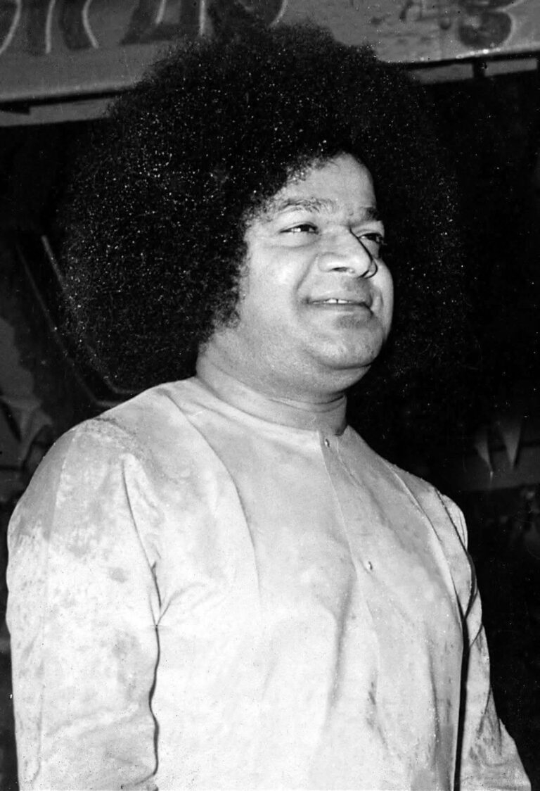 Sathya Sai Baba smiling portrait image