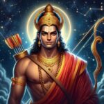 Lord Rama holding bow divine artwork image