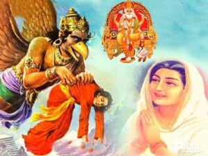 Hindu mythological deities collage photo