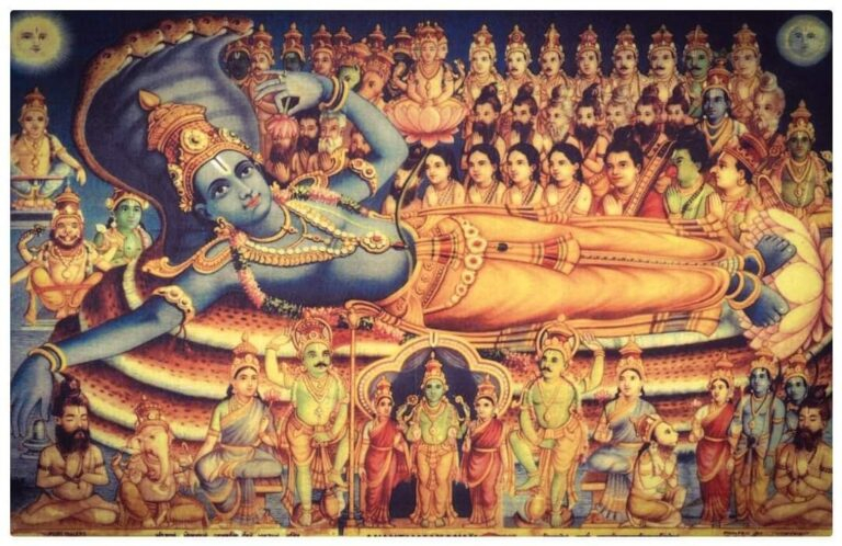 Lord Vishnu cosmic image