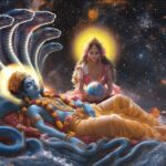Lord Vishnu with Goddess Lakshmi image