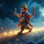 Lord Ganesha walking path picture.