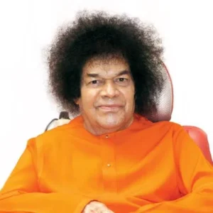 Sathya Sai Baba seated portrait image