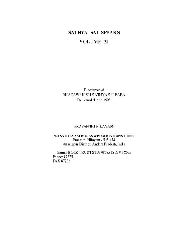 Volume Thirty one