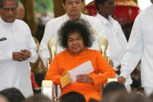 Sathya Sai Baba seated image
