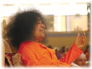 Sri Sathya Sai Baba divine blessing image