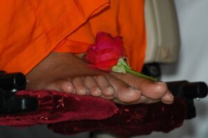 Sri Sathya Sai Baba sacred feet image