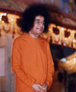 Bhagwan Shri Sathya Sai Baba peaceful devotional gathering image