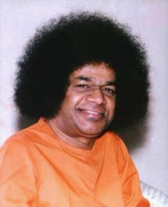 shri sathya sai baba divine smiling portrait