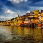 Varanasi Ganga Ghats riverside image