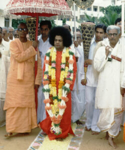 Shri Sathya Sai Baba divine smiling sacred portrait