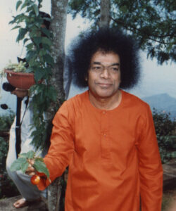 Shri Sathya Sai Baba tranquil divine temple photo