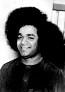 Bhagwan Shri Sathya Sai Baba peaceful inspiring portrait image