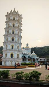 White temple tower complex image