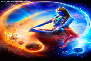 Lord Shiva cosmic meditation artwork image