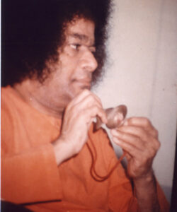 Shri Sathya Sai Baba tranquil divine blessing photo