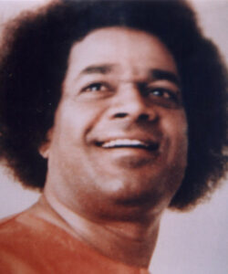 Bhagwan Shri Sathya Sai Baba peaceful devotional gathering image