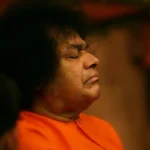 Shri Sathya Sai Baba orange robe sacred image