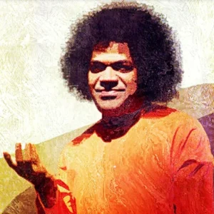 Bhagwan Shri Sathya Sai Baba sacred divine portrait image