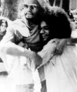 Bhagwan Shri Sathya Sai Baba tranquil ashram portrait photo