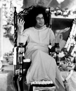 Shri Sathya Sai Baba sacred devotional singing image