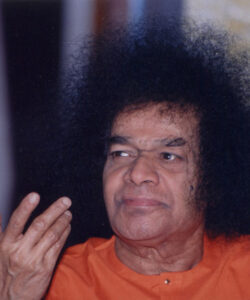 Bhagwan Shri Sathya Sai Baba peaceful devotional gathering image