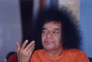 Bhagwan Shri Sathya Sai Baba peaceful devotional gathering image