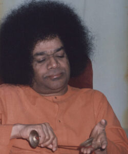 Bhagwan Shri Sathya Sai Baba peaceful devotional gathering photo