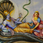 Lord Vishnu with Goddess Lakshmi image