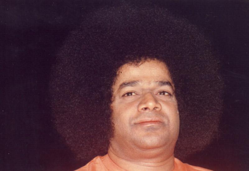Shri Sathya Sai Baba divine smiling sacred portrait