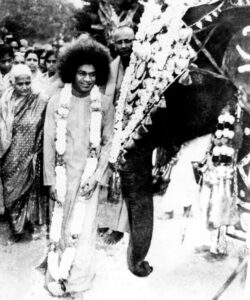 Shri Sathya Sai Baba divine smiling sacred portrait