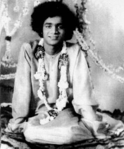 Shri Sathya Sai Baba luminous compassionate sacred portrait image