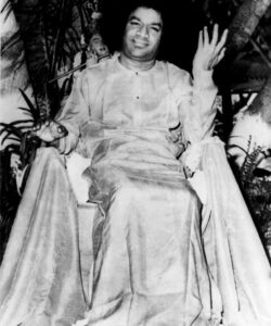Bhagwan Shri Sathya Sai Baba peaceful devotional gathering photo