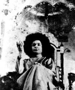 Bhagwan Shri Sathya Sai Baba peaceful devotional gathering photo