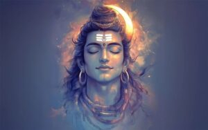 Serene Lord Shiva meditation portrait image