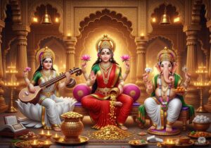 Lakshmi Saraswati Ganesha image