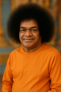 Sri Sathya Sai Baba smiling portrait image
