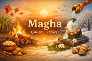 Magha month sacred Shiva worship and bonfire celebration rituals