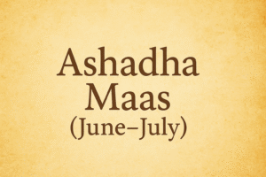 Ashadha Maas sacred Hindu month image