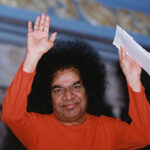 Shri Sathya Sai Baba peaceful divine temple image